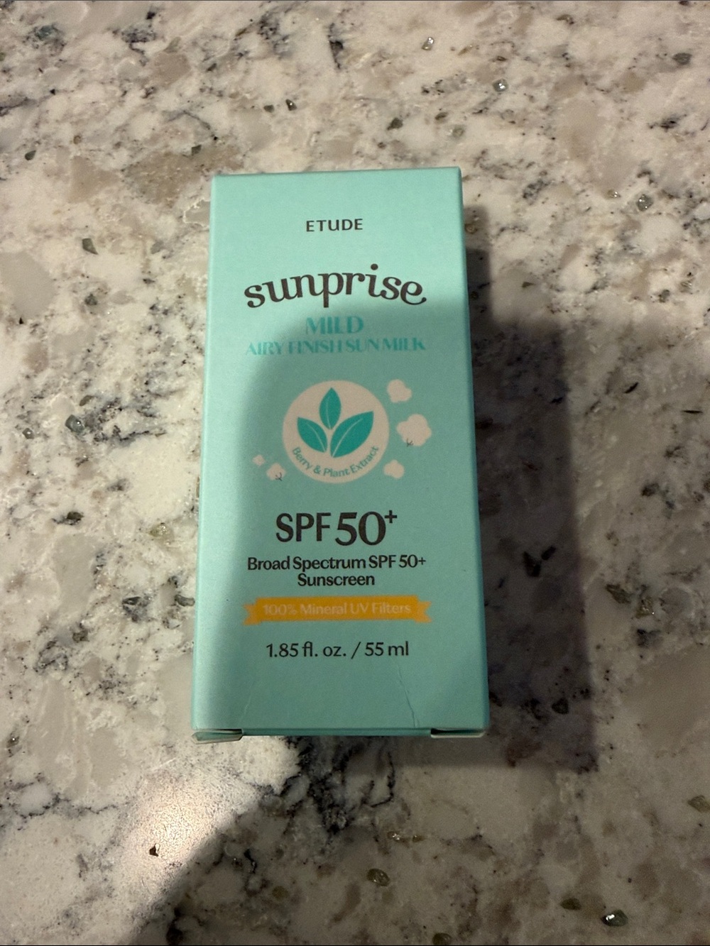 Sunprise Mild Watery Light SPF50+ PA++++ Sunscreen — Mint Green